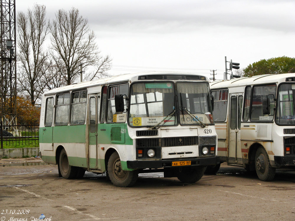 Псковская область, ПАЗ-3205 (00) № 420