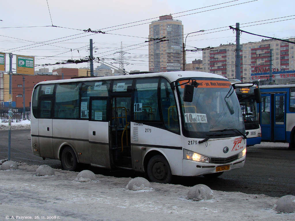 Санкт-Петербург, Yutong ZK6737D № 2179