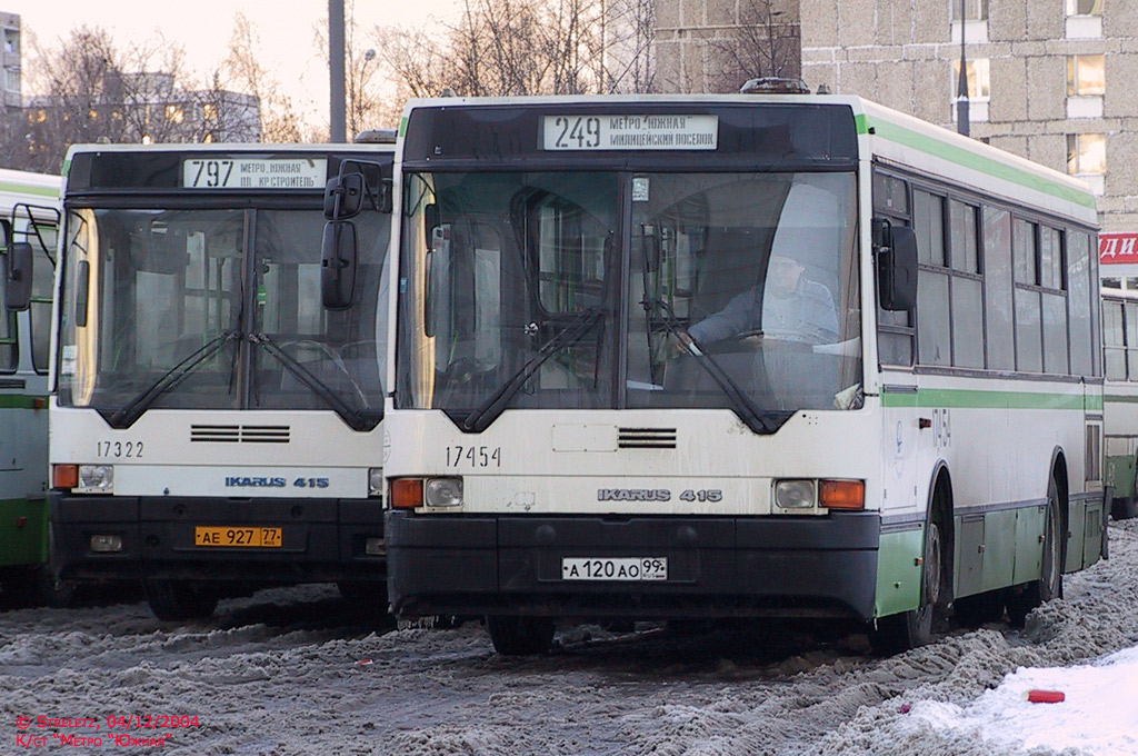 Moscow, Ikarus 415.33 # 17454