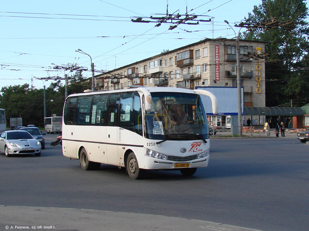 Санкт-Петербург, Yutong ZK6737D № 2250