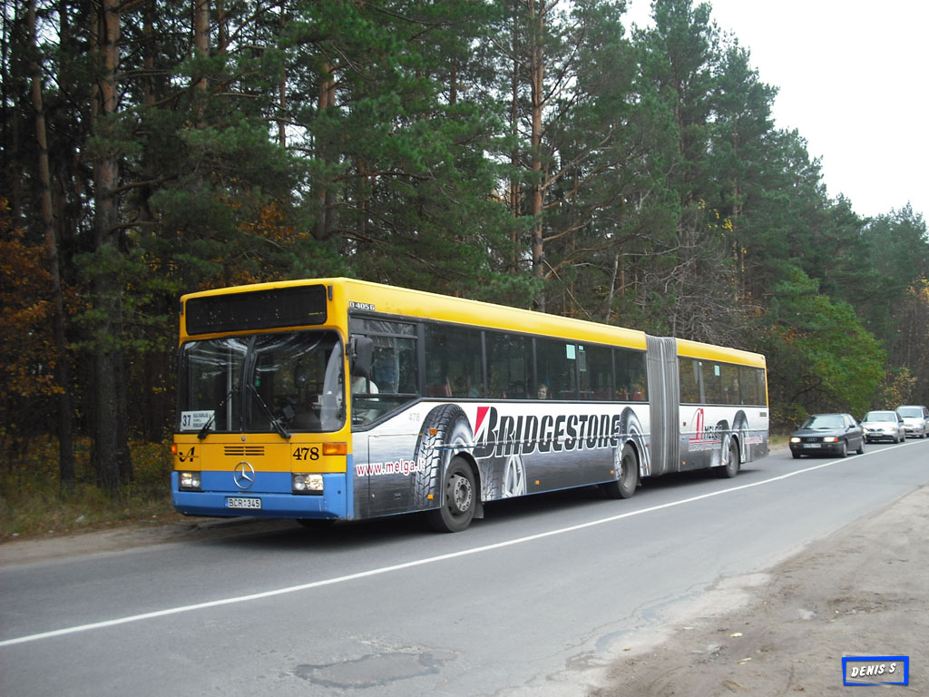 Литва, Mercedes-Benz O405G № 478