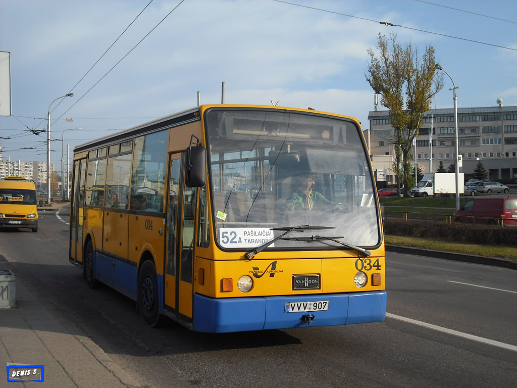 Литва, Van Hool A508 № 034