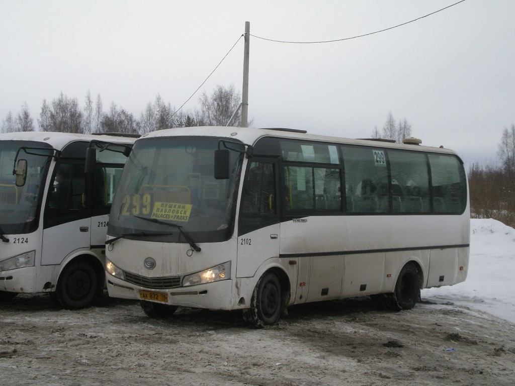 Санкт-Петербург, Yutong ZK6737D № 2102