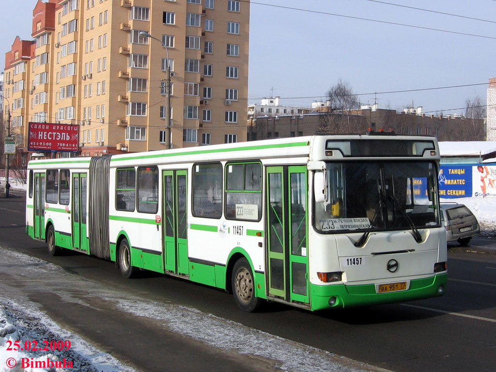 Москва, ЛиАЗ-6212.01 № 11457