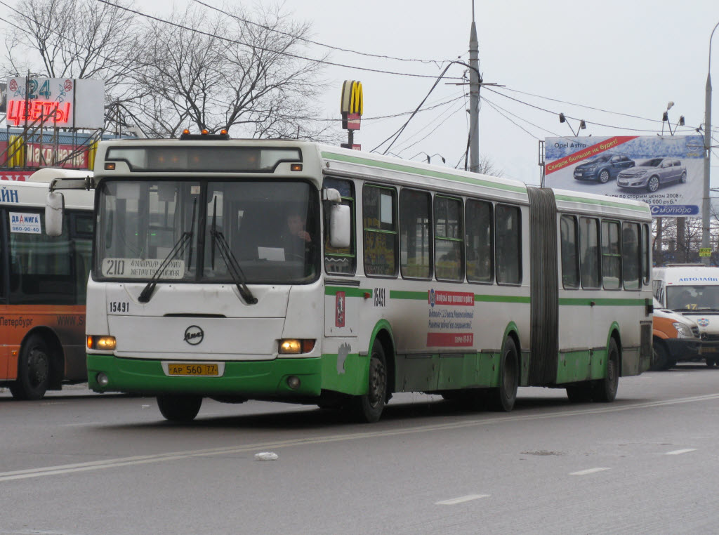 Москва, ЛиАЗ-6212.01 № 15491