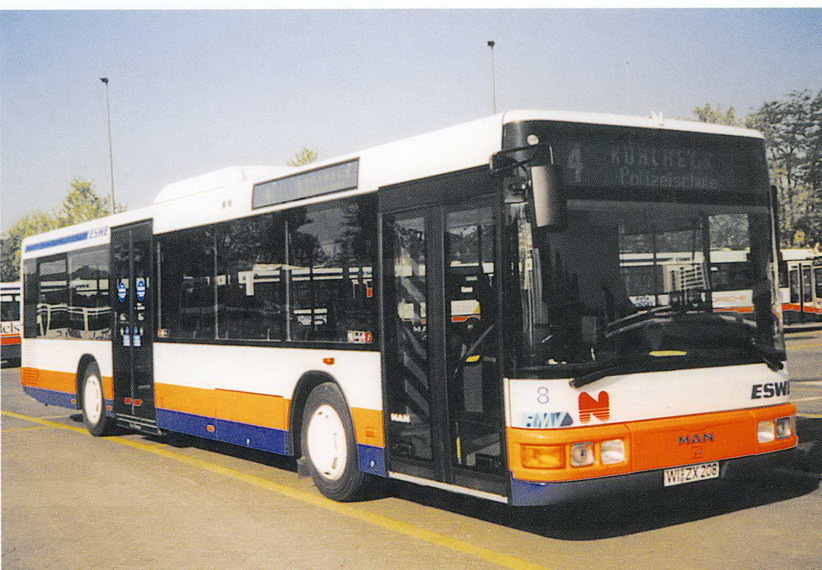 Гессен, MAN A21 NL263 № 8; Гессен — Открытки "Автобусы Висбадена"