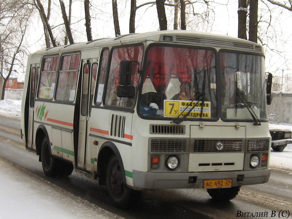 Архангельская область, ПАЗ-32054 № АС 492 29