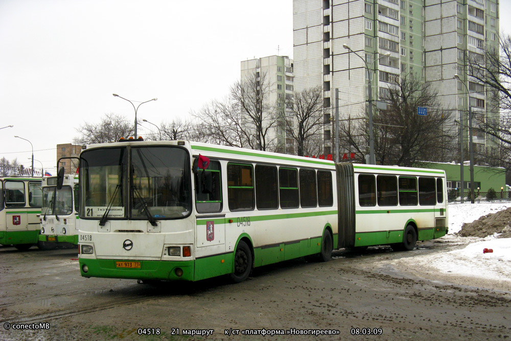 Москва, ЛиАЗ-6212.01 № 04518