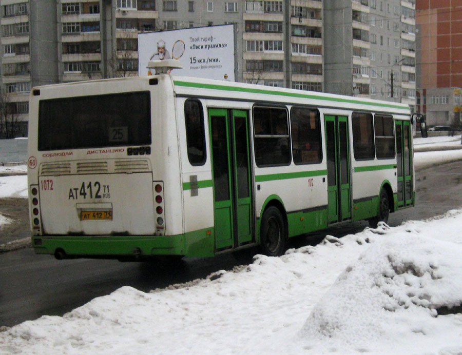 Тульская область, ЛиАЗ-5256.45 № 1072