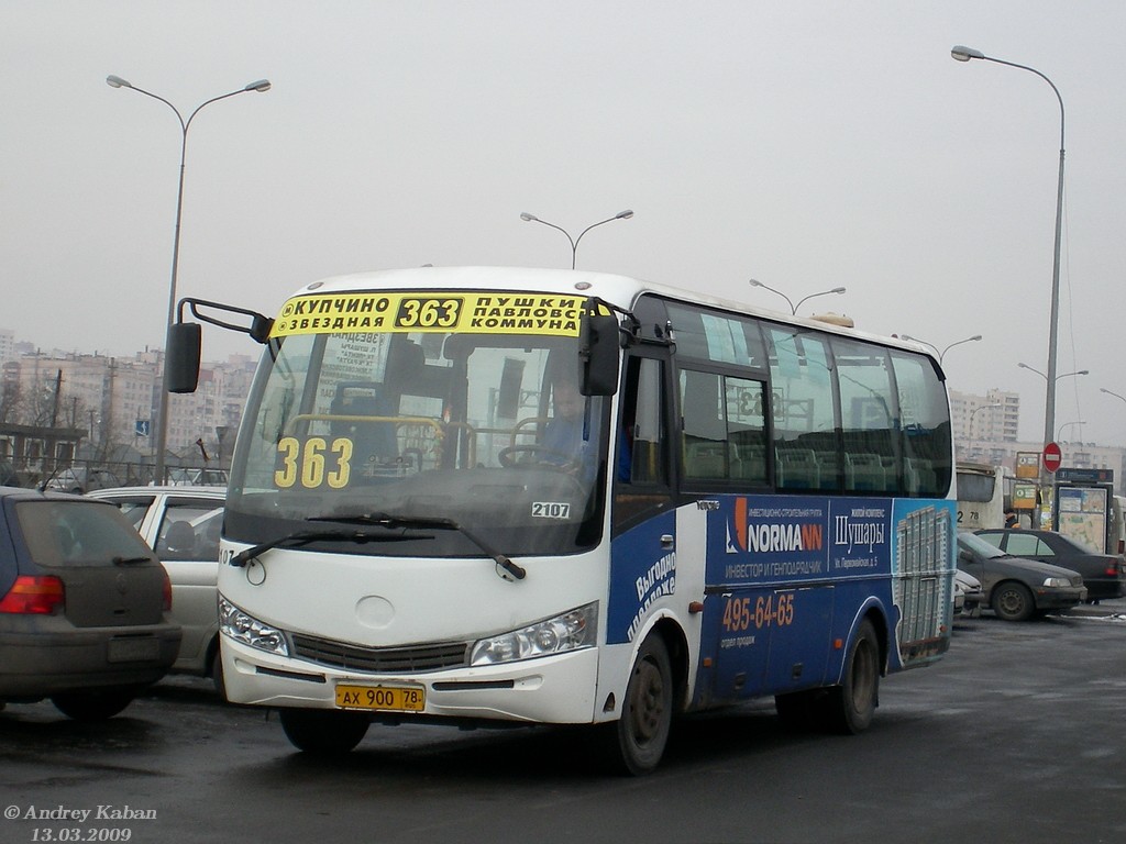 Санкт-Петербург, Yutong ZK6737D № 2107