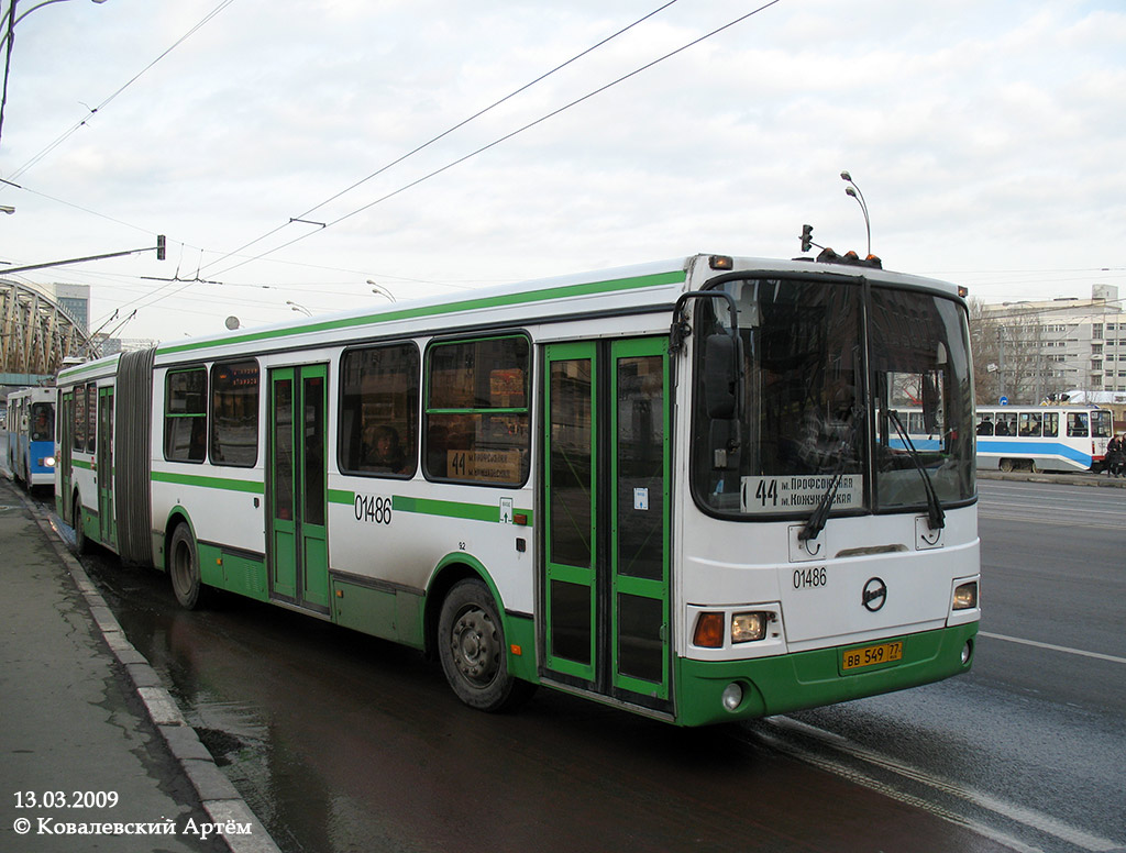 Москва, ЛиАЗ-6212.01 № 01486