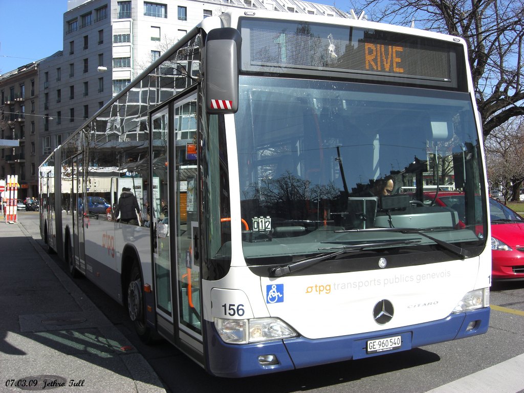 Швейцария, Mercedes-Benz O530G Citaro facelift G № 156