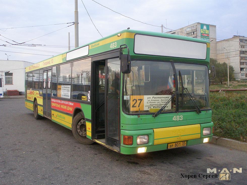 Владимирская область, MAN A10 NL202 № ВР 801 33