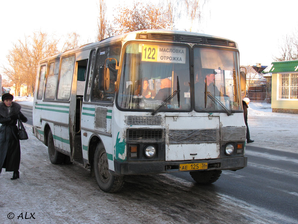 Воронежская область, ПАЗ-3205-110 № АЕ 125 36