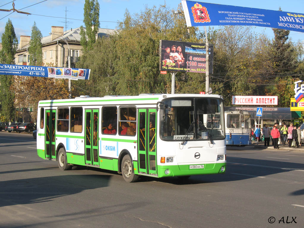 Воронежская область, ЛиАЗ-5256.35 № М 580 НК 36