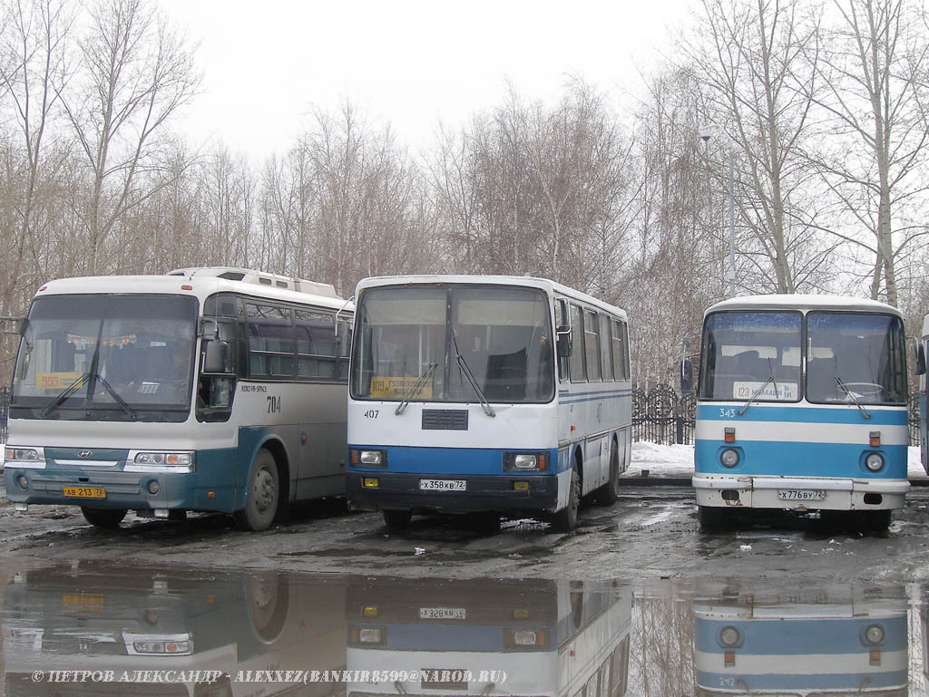 Тюменская область, ЛАЗ А141 № 407; Тюменская область, ЛАЗ-699Р № 343