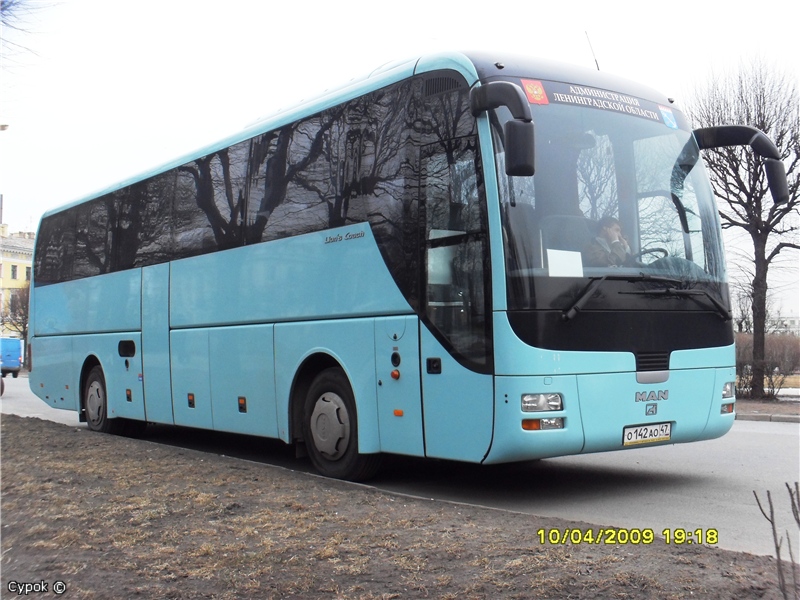 Ленинградская область, MAN R07 Lion's Coach RHC414 № О 142 АО 47