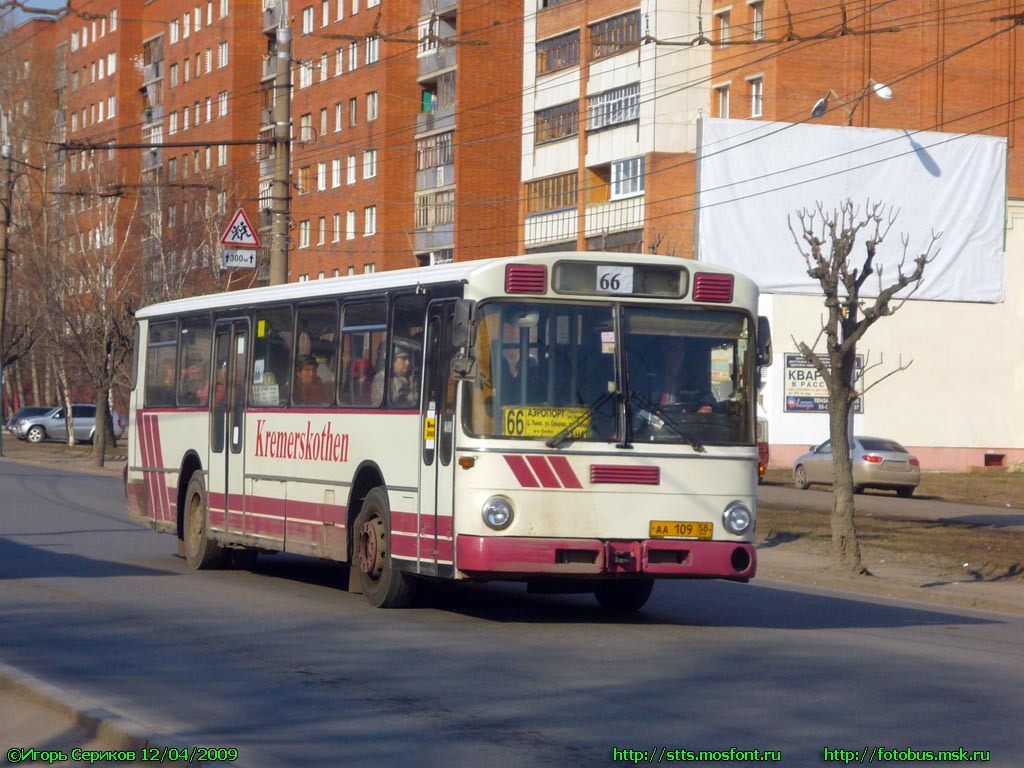 Пензенская область, Mercedes-Benz O307 № АА 109 58