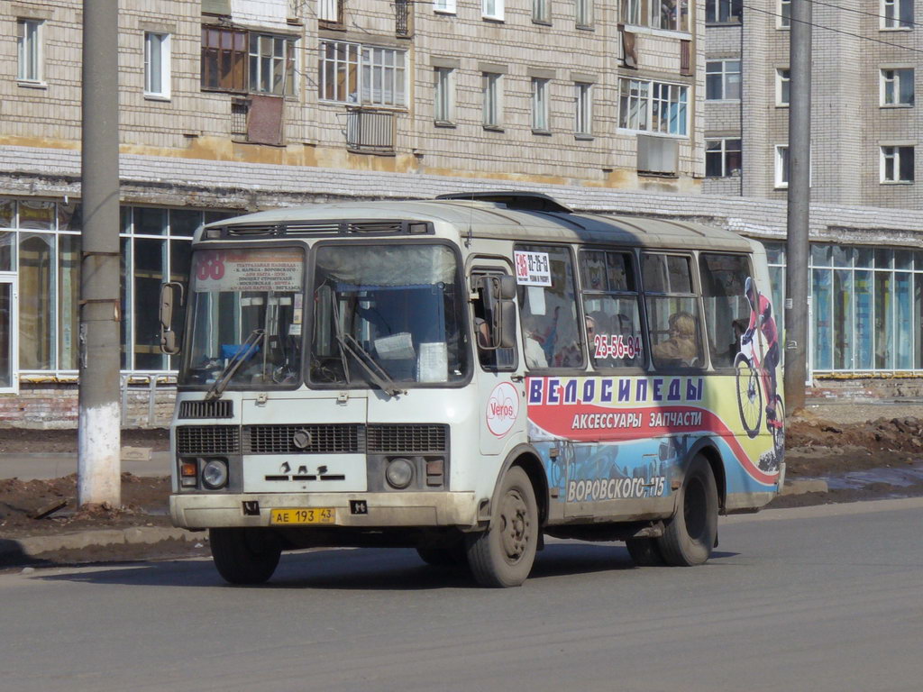 Кировская область, ПАЗ-32054-07 № АЕ 193 43