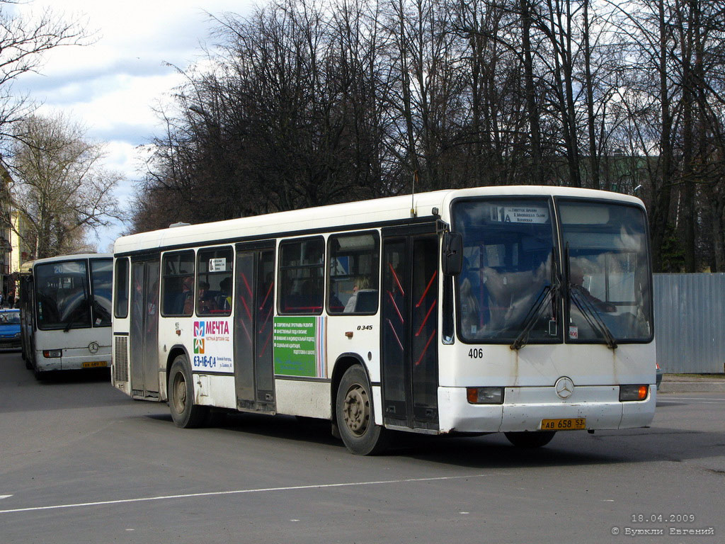 Новгородская область, Mercedes-Benz O345 № 406