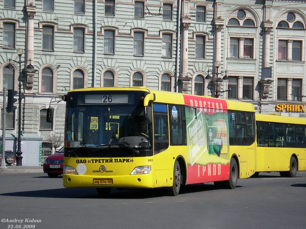 Санкт-Петербург, Golden Dragon XML6112UE № АН 274 78
