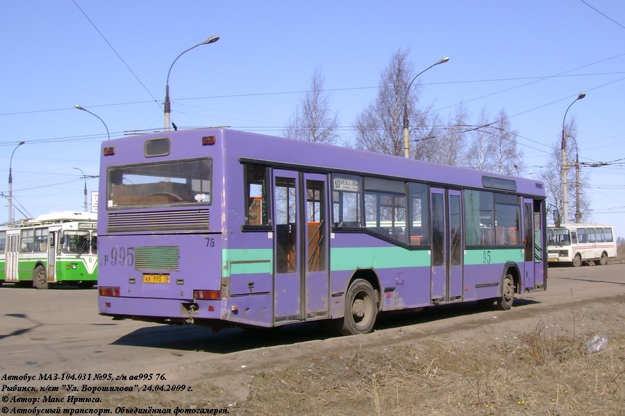 Ярославская область, МАЗ-104.031 (81 ЦИБ) № 95