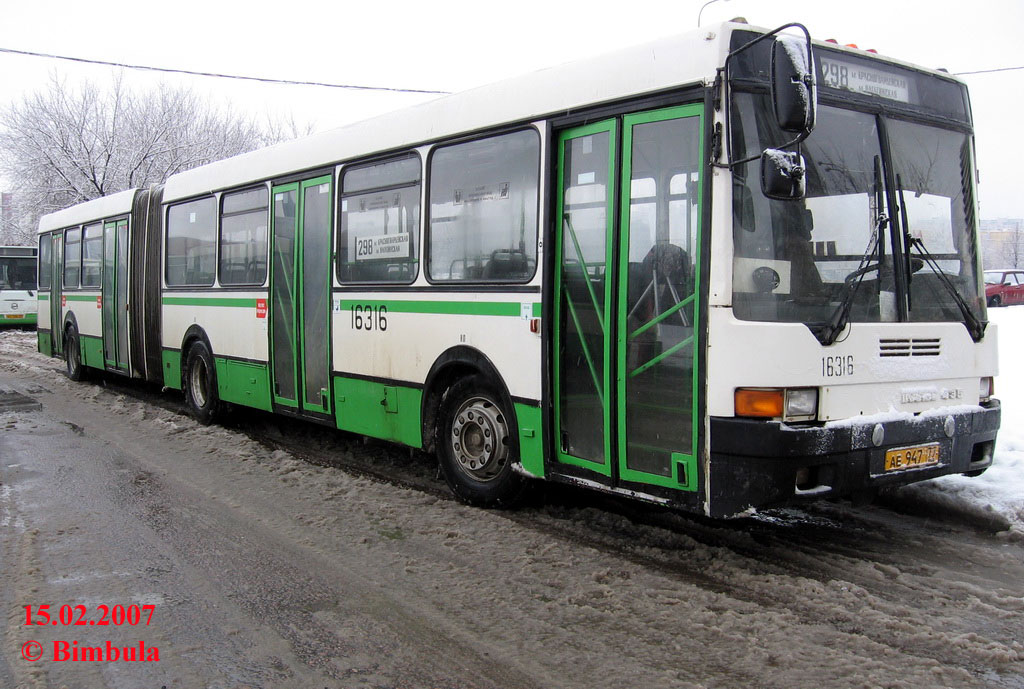 Москва, Ikarus 435.17 № 16316