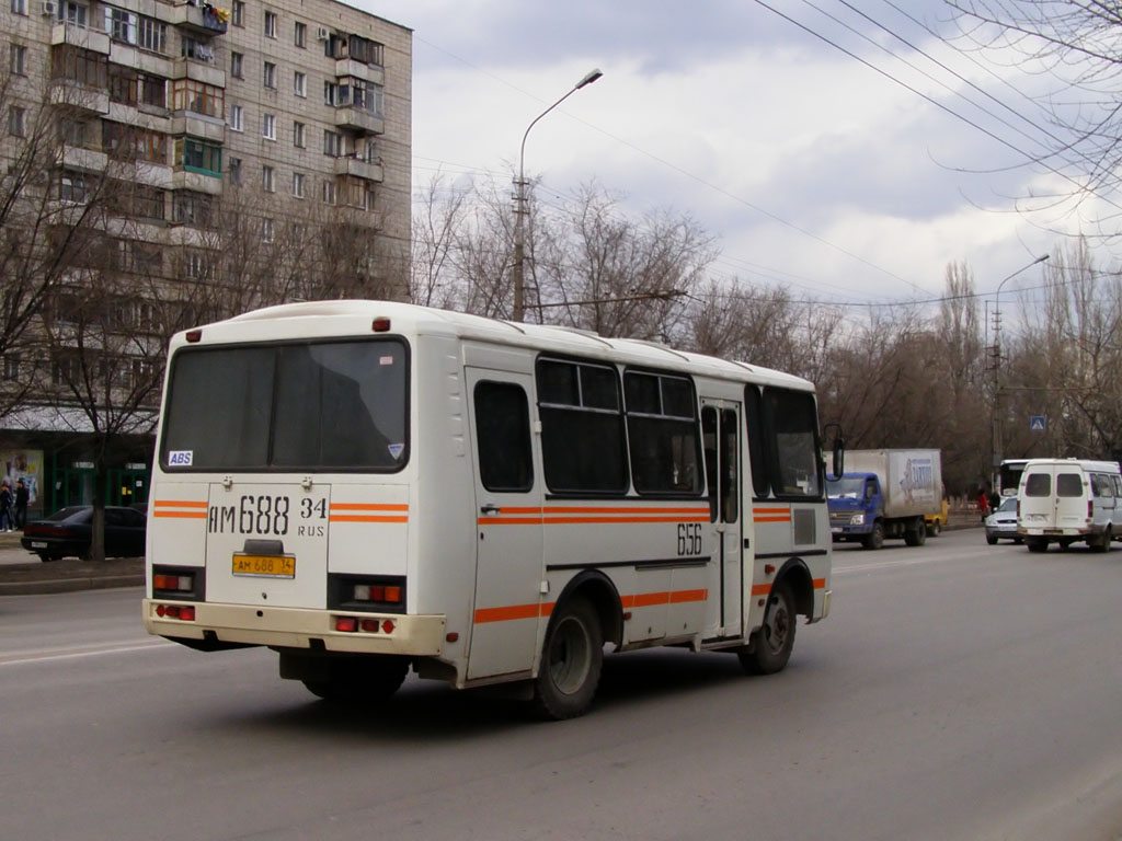 Волгоградская область, ПАЗ-32053 № 656