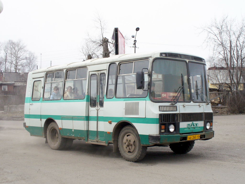 Кировская область, ПАЗ-3205-110 № АВ 260 43