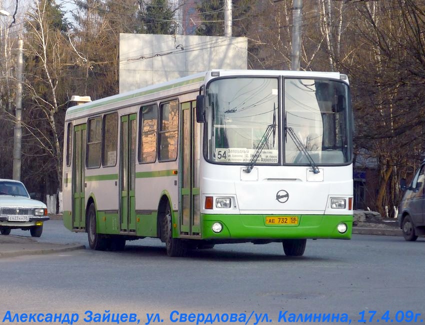 Пензенская область, ЛиАЗ-5256.45 № АЕ 732 58