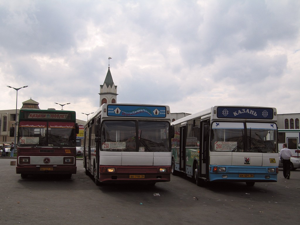 Tatarstan, Otomarsan Mercedes-Benz O302T Nr 02611; Tatarstan, NefAZ-5299 Nr ВЕ 718 16; Tatarstan, NefAZ-5299 Nr 02147; Tatarstan — Terminal stations