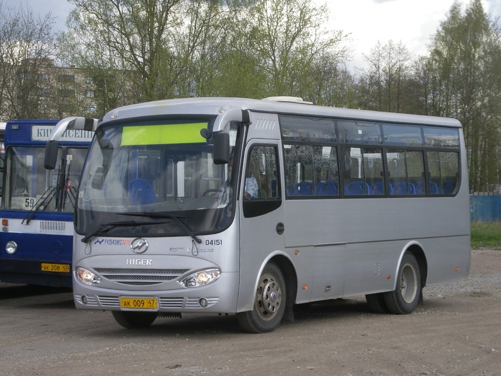 Ленинградская область, Higer KLQ6720B1G № 04151