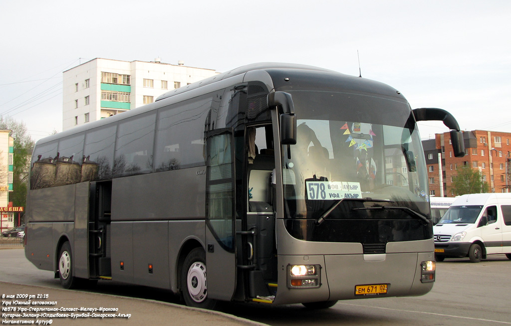 Башкортостан, MAN R07 Lion's Coach RHC414 № ЕМ 671 02