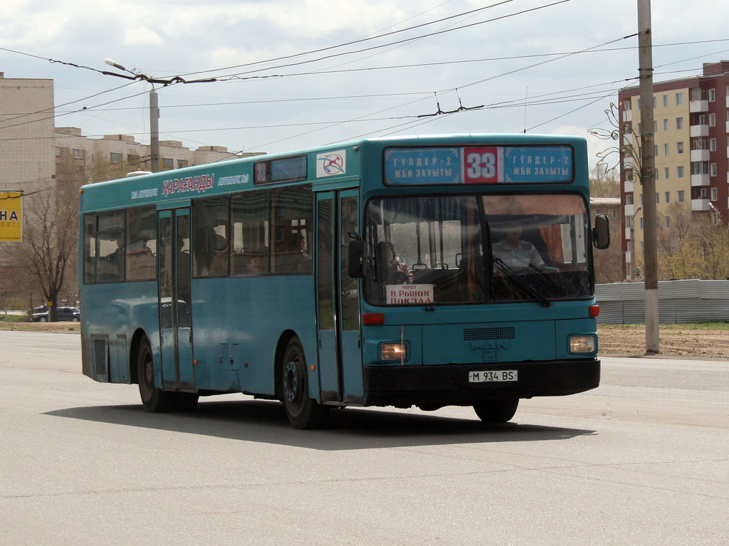 Карагандинская область, MAN 791 SL202 № M 934 BS