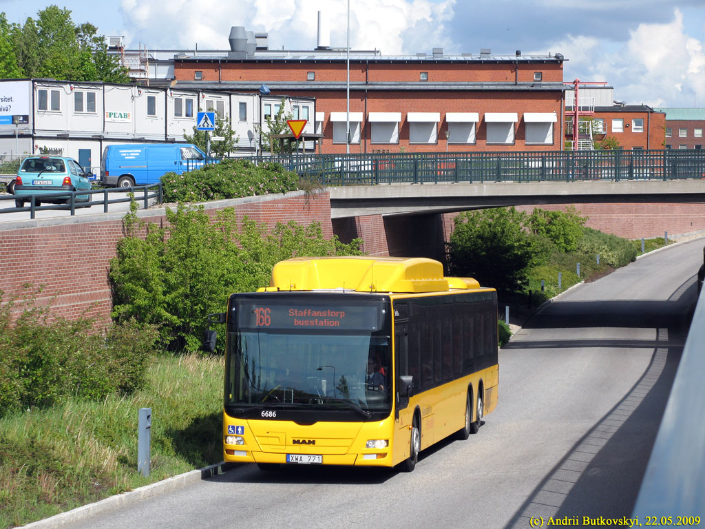 Швеция, MAN A26 Lion's City LL NL313-15 CNG № 6686