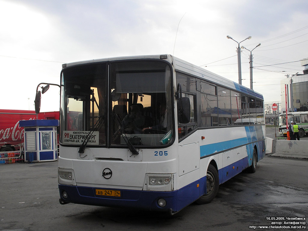 Chelyabinsk region, LiAZ-5256.23 (GolAZ) № 205