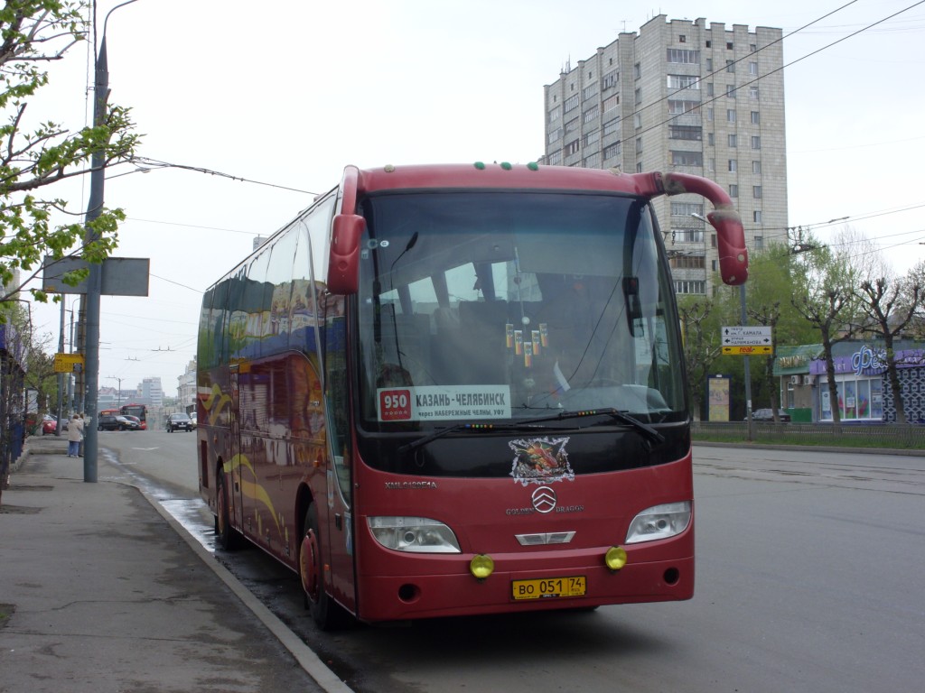 Челябинская область, Golden Dragon XML6129E1A Grand Cruiser № ВО 051 74 —  Фото — Автобусный транспорт