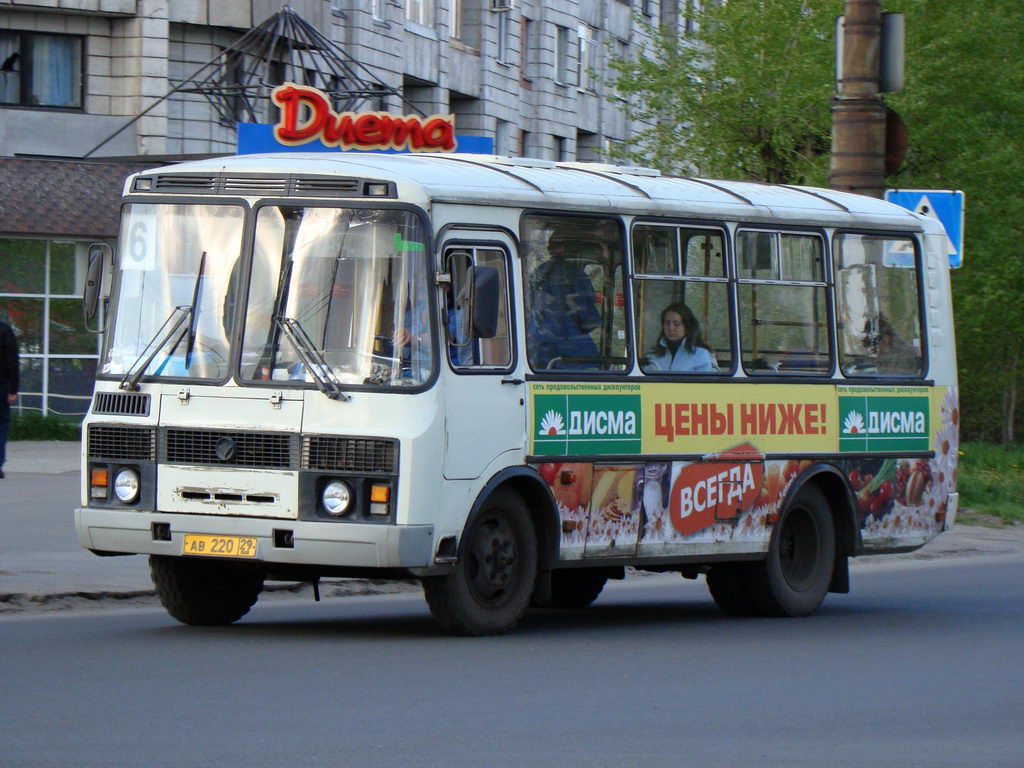 Архангельская область, ПАЗ-32054 № АВ 220 29