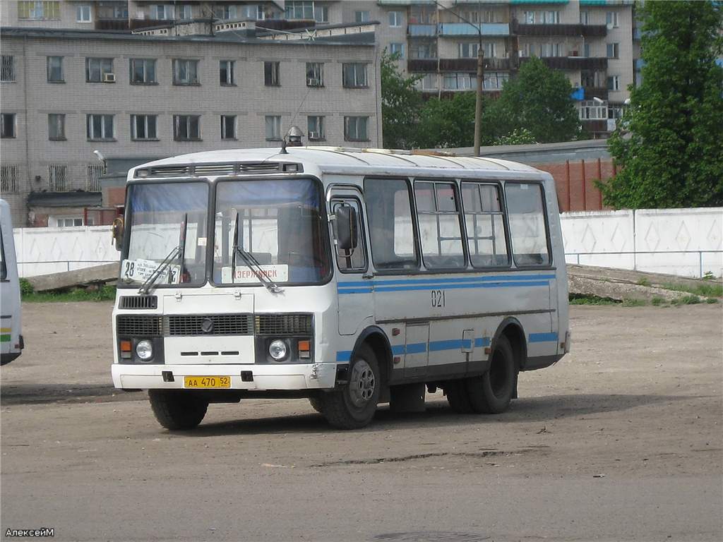 Нижегородская область, ПАЗ-32054 № 021