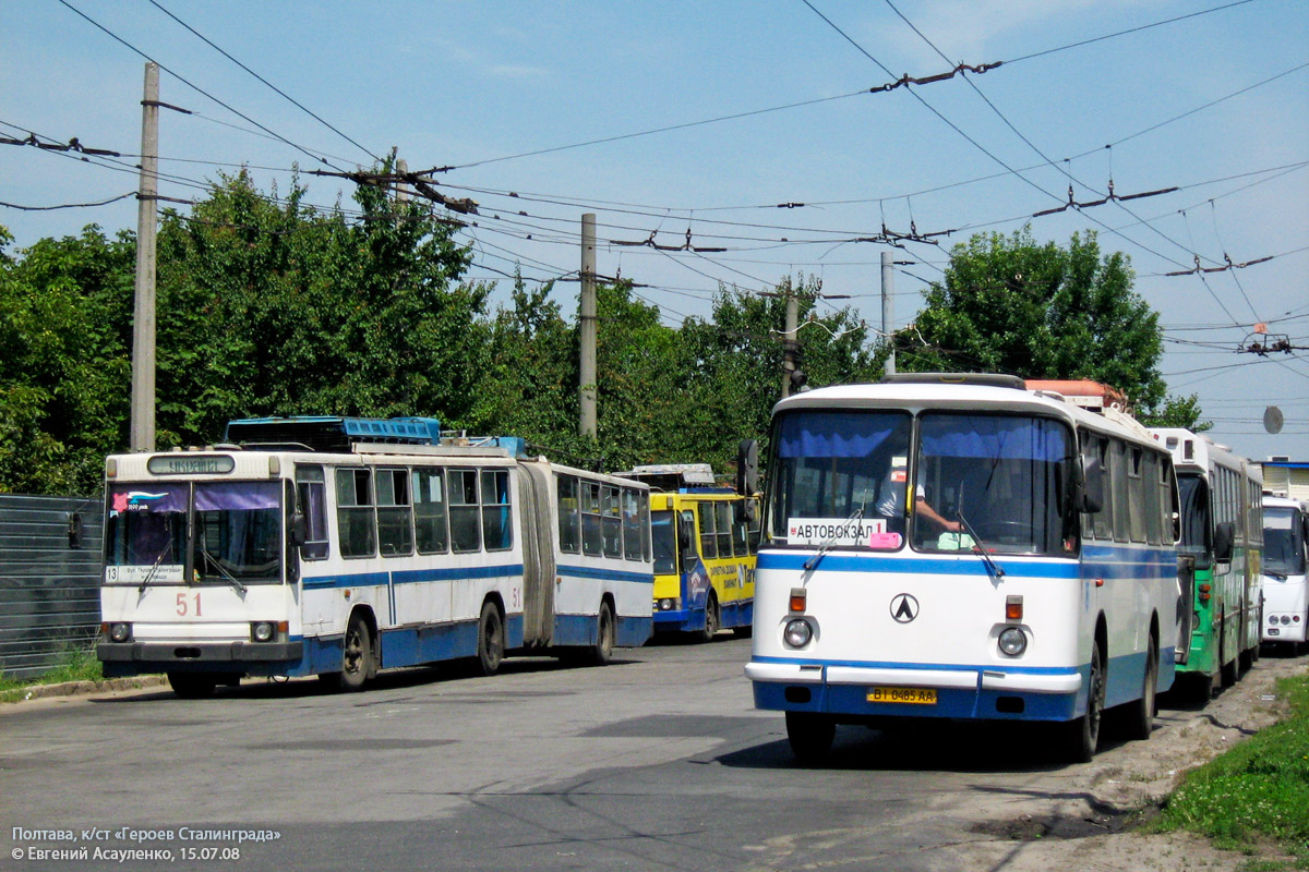 Полтавская область, ЛАЗ-695Н № BI 0485 AA; Полтавская область — Полтава —  конечные остановки — Фото — Автобусный транспорт