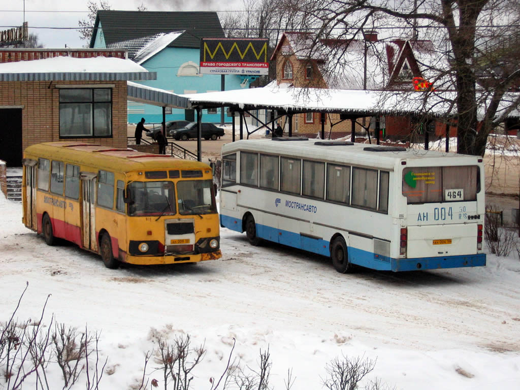 Московская область, ЛиАЗ-677М № 018; Московская область, ЛиАЗ-52562R (ГолАЗ) № 006