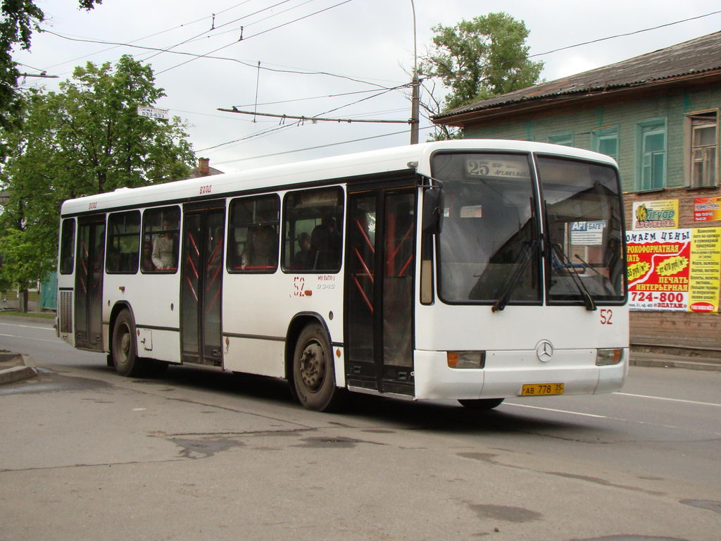 Вологодская область, Mercedes-Benz O345 № 52