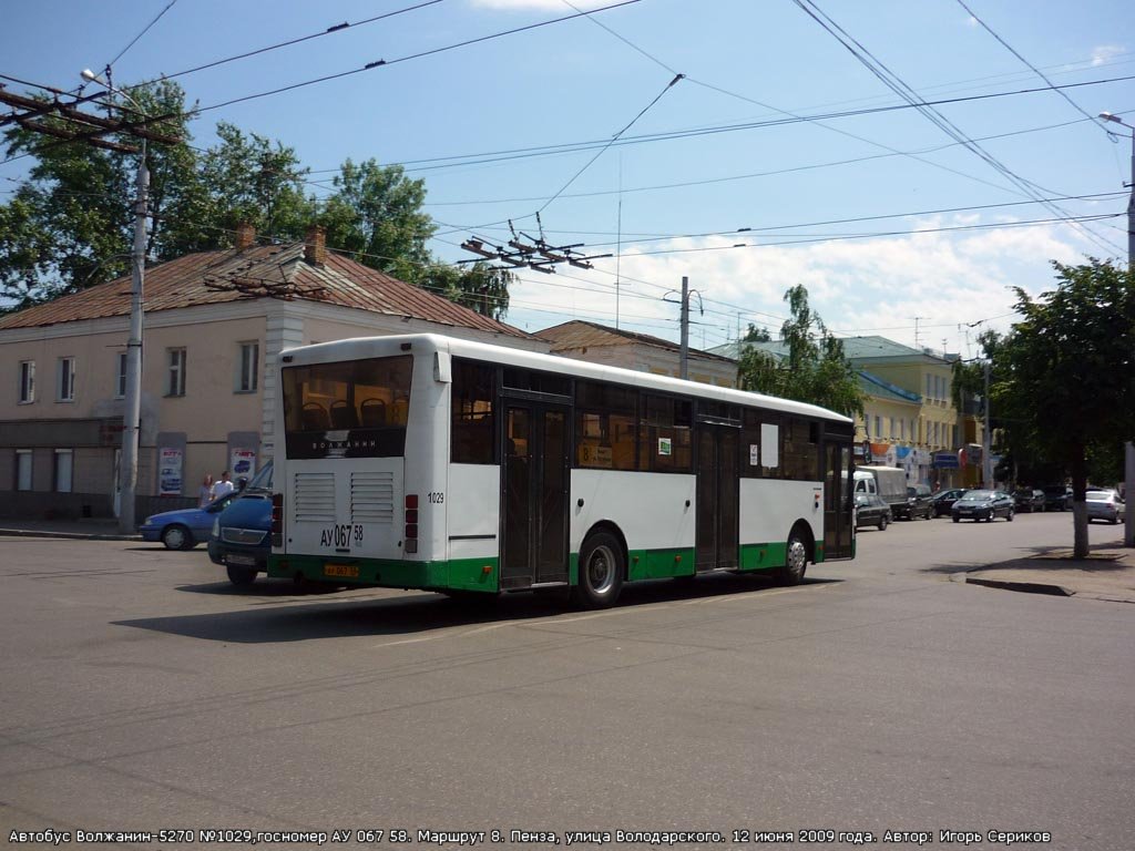 Пензенская область, Волжанин-5270-10-04 № 1029