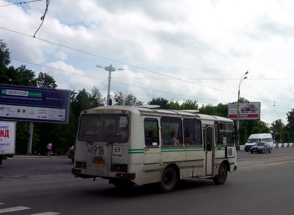 Tver Region, PAZ-3205-110 Nr. АК 918 69; Tver Region — Route cabs of Tver (2000 — 2009).