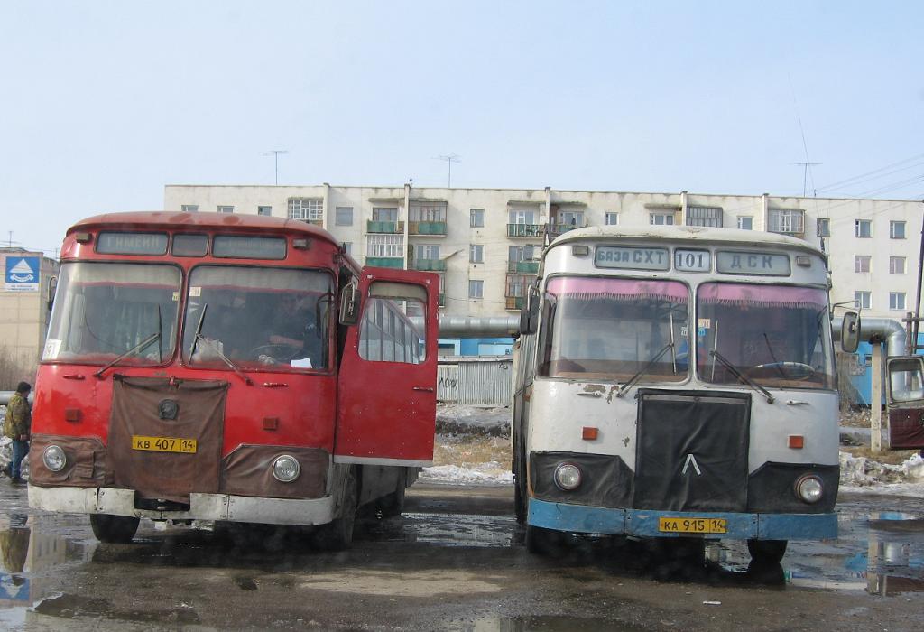 Саха (Якутия), ЛиАЗ-677М № КВ 407 14; Саха (Якутия), ЛиАЗ-677М № КА 915 14