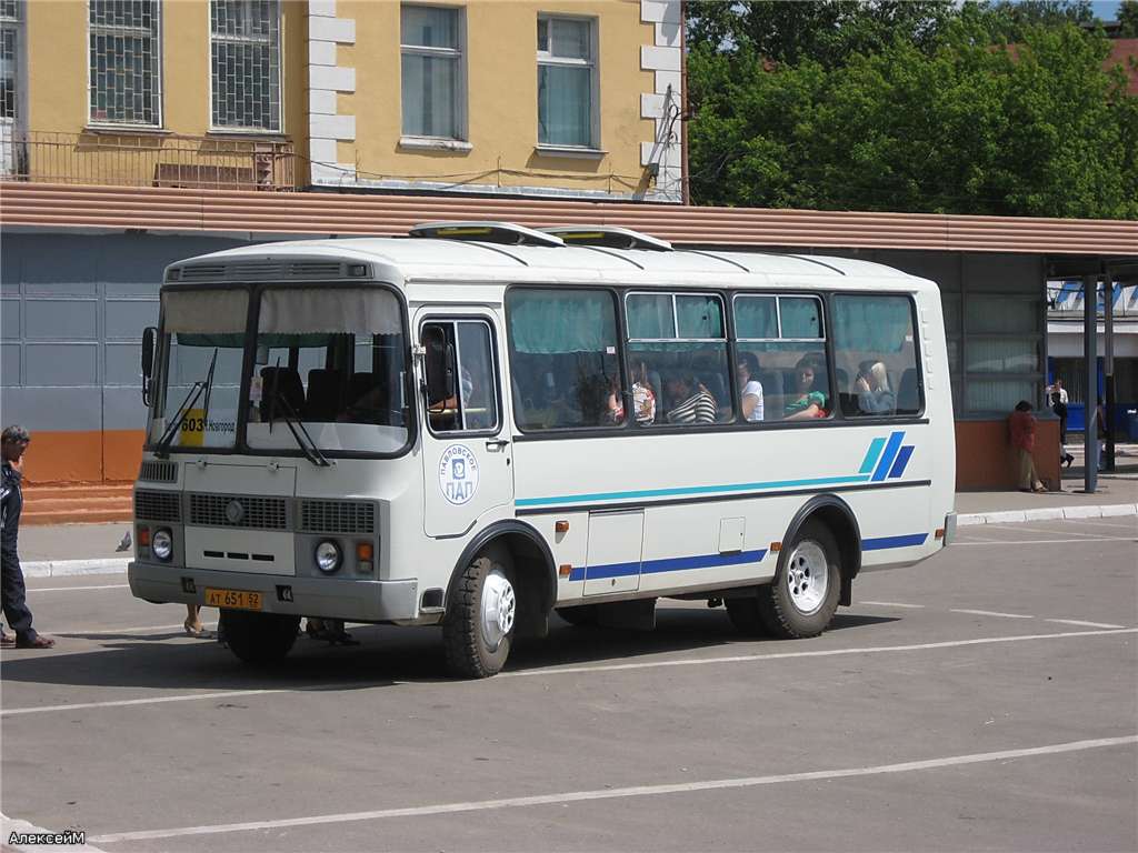 Нижегородская область, ПАЗ-32053 № АТ 651 52