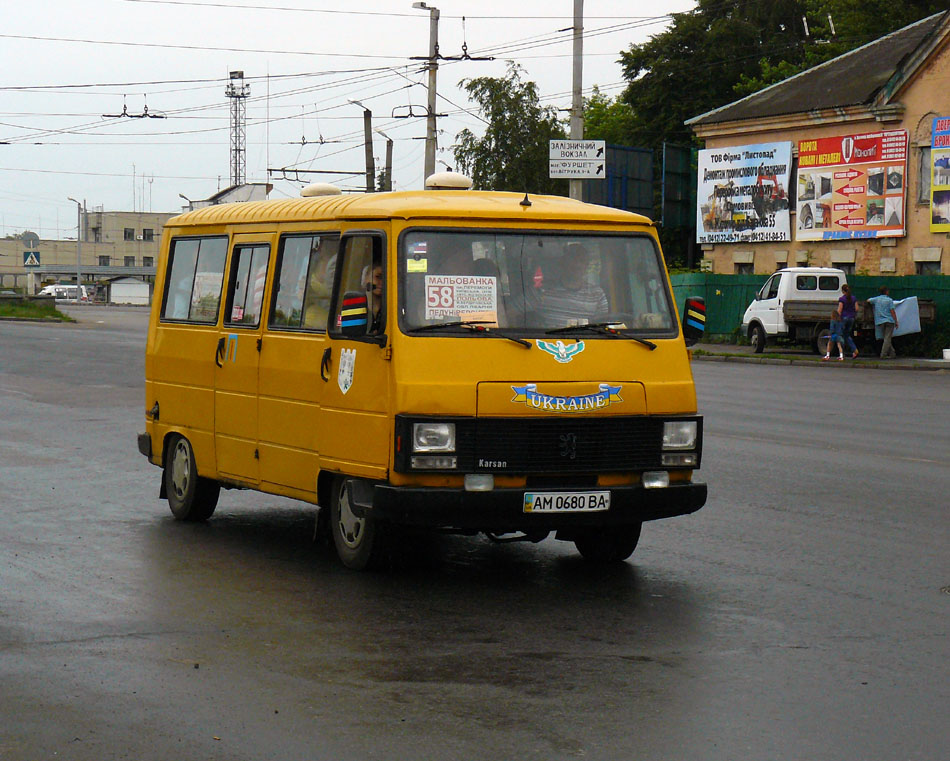 Житомирская область, Peugeot J9 (Karsan) № AM 0680 BA