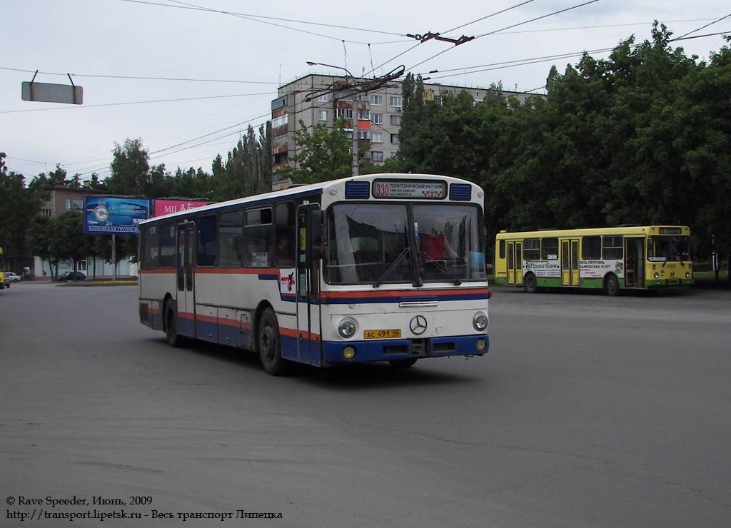 Липецкая область, Mercedes-Benz O307 № АС 491 48