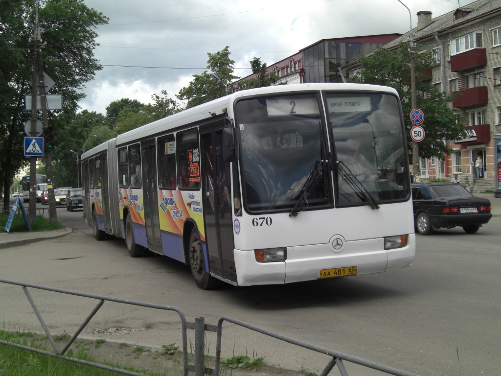 Псковская область, Mercedes-Benz O345G № 670