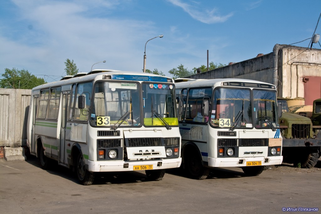 Томская область, ПАЗ-32054 № АА 506 70; Томская область, ПАЗ-32054 № АА 504 70